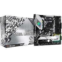 Asrock B550M Steel Legend Motherboard, Supports 3rd Gen AMD4 Ryzen
